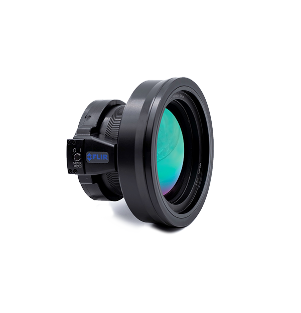 100 mm f/2.5 MWIR FPO motorized lens