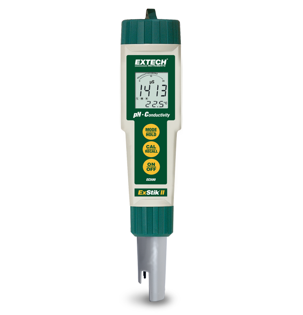 Extech EC500: Waterproof ExStik&reg; II pH/Conductivity Meter