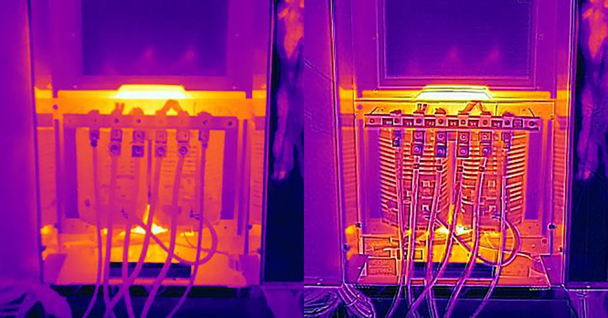 Electrical Panel in Thermal without MSX and with MSX